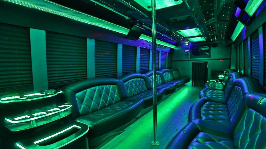 Birthday Party Bus Houston TX - Luxury Interior