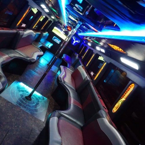 Houston Party Bus Lounge Mega 45 Passenger
