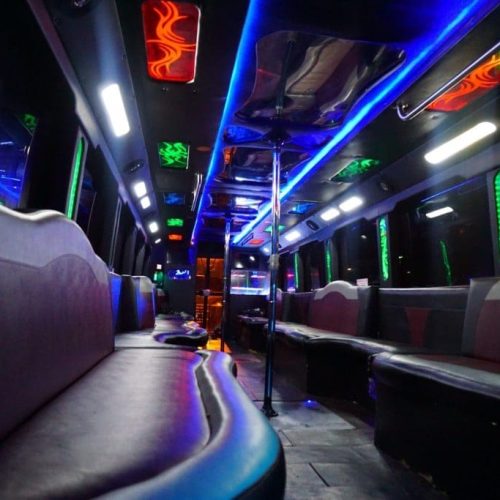Houston Party Bus Lounge Mega 45 Passenger